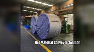 Heat Resistant Conveyor Belt for Hot Materials