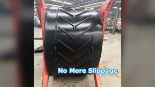 Chevron Conveyor Belt For Inclined Transport